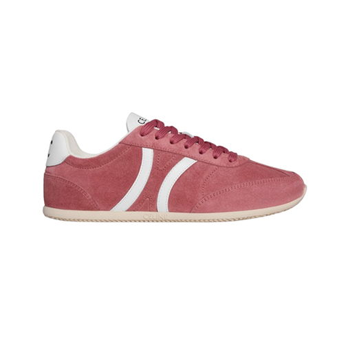 CELINE-359875 셀린느 핑크 트리옹프 조거 로우 레이스업 스니커즈 여성용