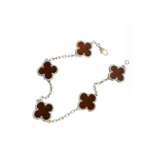 [스페셜오더]VAN CLEEF ARPELS-VCARF4 반클리프 실버/레드 빈티지 알함브라 브레이슬릿