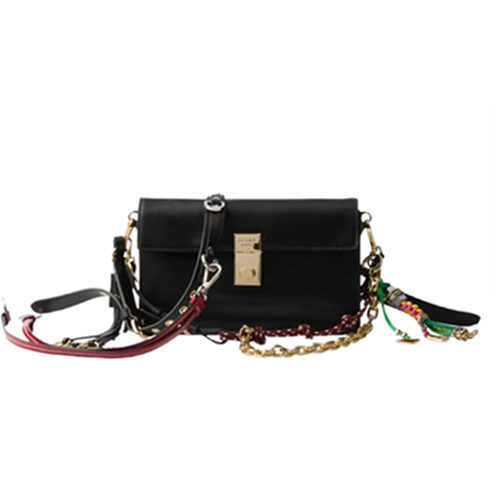 [스페셜오더]PRADA-1BD379 프라다 블랙 스몰 소프트 사운드 가죽 숄더백