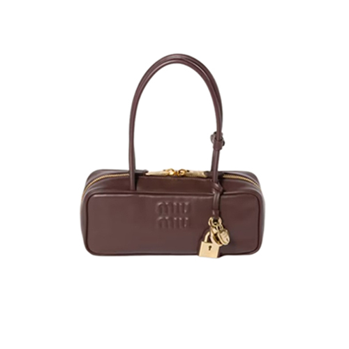 [스페셜오더]MIUMIU-5BB173 미우미우 브라운 송아지 가죽 보 백