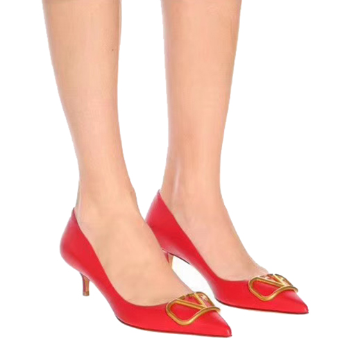 VALENTINO-UW2S0Q63 발렌티노 레드 송아지 가죽 VLOGO 펌프스