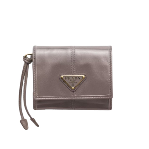 [스페셜오더]PRADA-1MH043 프라다 다크 그레이 스몰 가죽 지갑
