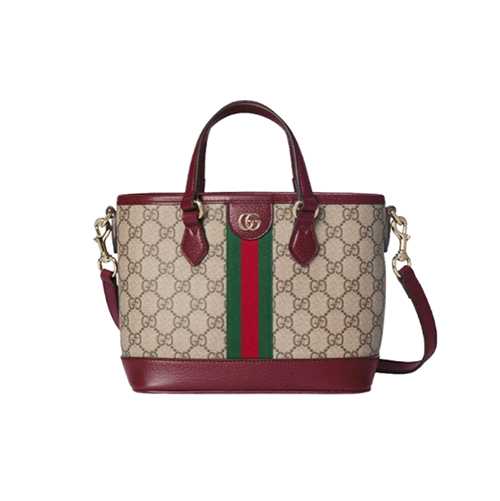 [스페셜오더]GUCCI-836848 9789 구찌 오피디아 베이지/레드 스몰 토트백