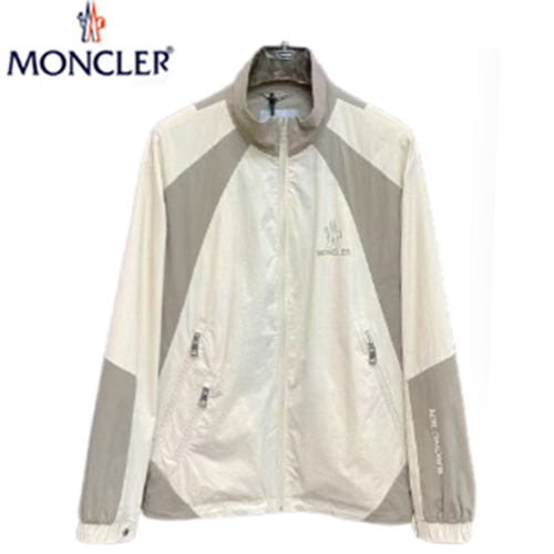 MONCLER-02098 몽클레어 화이트/그레이 나일론 바람막이 재킷 남성용