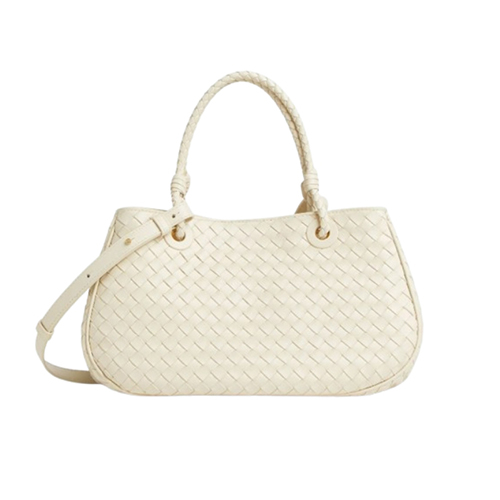 [스페셜오더]BOTTEGA VENETA-836261 보테가 베네타 화이트 양가죽 바스켓