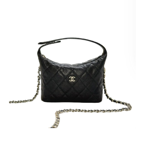 [스페셜오더]CHANEL-05046 샤넬 블랙 캐비어 가죽 호보 백