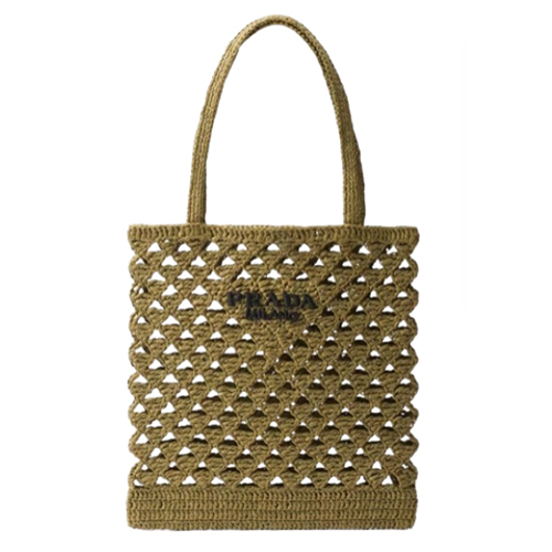 [스페셜오더]PRADA-1BG493 프라다 그린 크로셰 토트백