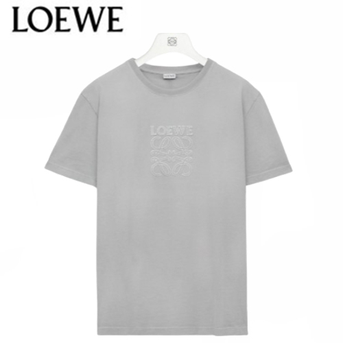 LOEWE-03179 로에베 그레이 아플리케 장식 티셔츠 남여공용