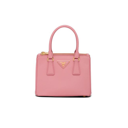 [스페셜오더]PRADA-1BA906 프라다 핑크 사피아노 가죽 마이크로 갤러리아 탑 핸들백