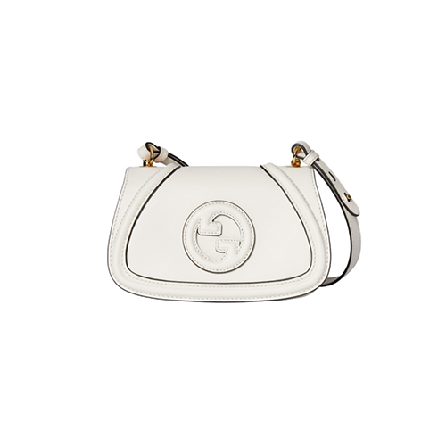 [스페셜오더]GUCCI-815714 9050 구찌 화이트 가죽 구찌 블론디 스몰 탑 핸들백