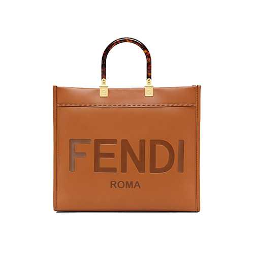 [스페셜오더]FENDI-8BH386 펜디 브라운 송아지 가죽 선샤인 미디엄 쇼퍼 백