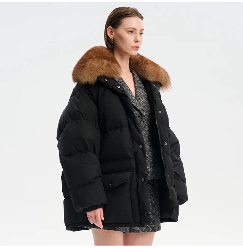 PRADA-1E3B87 프라다 신상 자카드 나일론 패딩 블랙 여성용