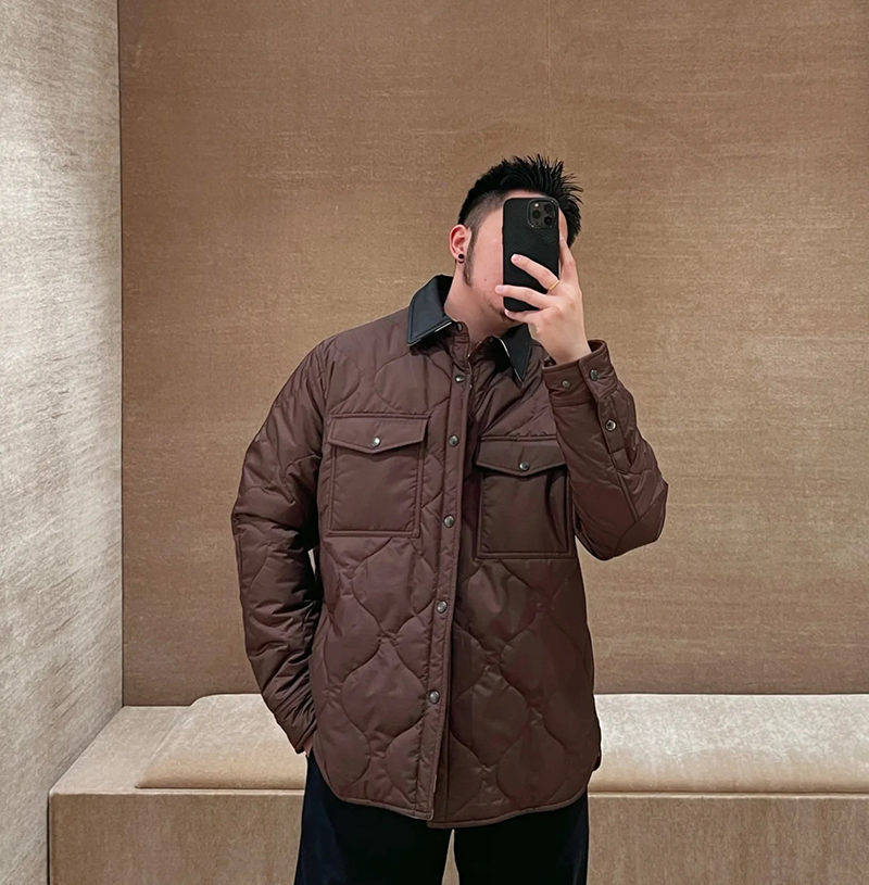 BURBERRY-102323 버버리 체크무늬 브라운 재킷 남녀공용